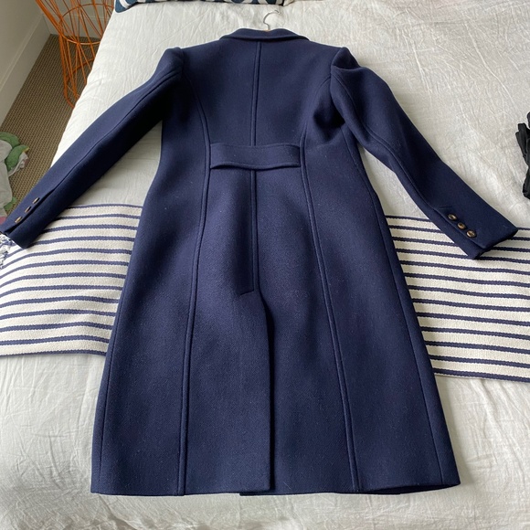 Boden Wool Blend Tailored Coat in Navy 6 - Picture 7 of 10